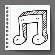 music note doodle N15