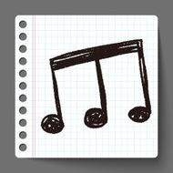 music note doodle N22