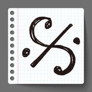 music note doodle N26