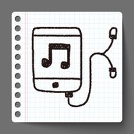 music player doodle drawing N5