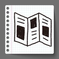 newspaper doodle drawing N10