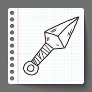 ninja weapon doodle N4