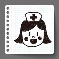 nurse doodle drawing N3