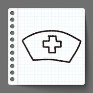 nurse hat doodle drawing N6