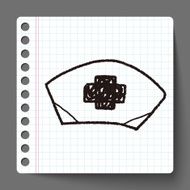 nurse hat doodle drawing N8
