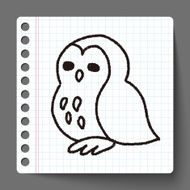 owl doodle drawing N3