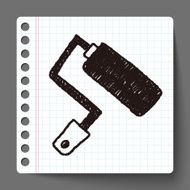 paint brush doodle drawing N6