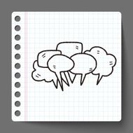 people talk doodle N14