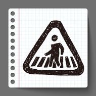 people walk sign doodle N2