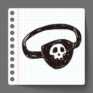 pirate eye mask doodle N2