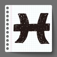 pisces Constellation doodle N3
