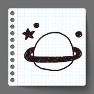 planet doodle drawing N3