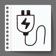 plug doodle drawing N6