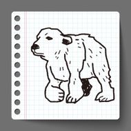 polar bear doodle N3