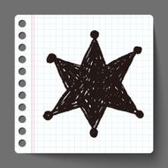 police badge doodle N7