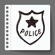 police badge doodle N8