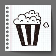 popcorn doodle drawing N3
