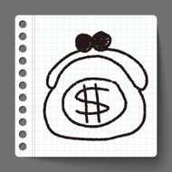 purse doodle drawing N3