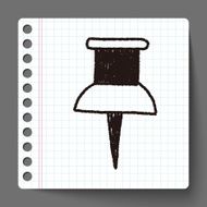 push pin doodle drawing N3