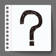 Question mark doodle N2
