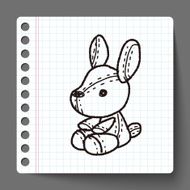 rabbit doll doodle N3