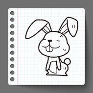 rabbit doodle N10
