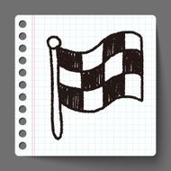 race flag doodle drawing N3