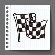 racing flag doodle N2