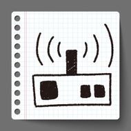 radio doodle drawing N7