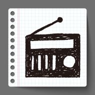 radio doodle drawing N9