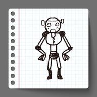robot doodle N158