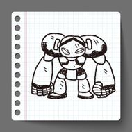 robot doodle N161
