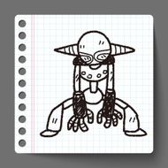 robot doodle N163