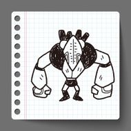 robot doodle N167