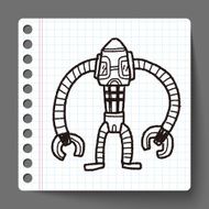 robot doodle N176