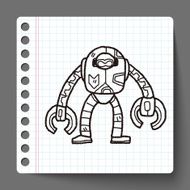 robot doodle N177