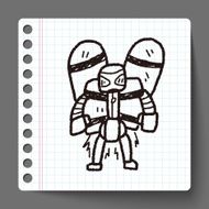 robot doodle N178