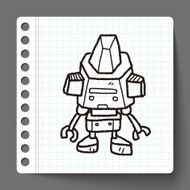 robot doodle N191