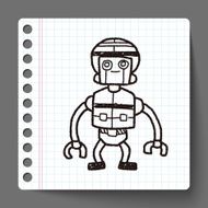 robot doodle N196