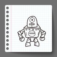 robot doodle N198