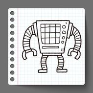 robot doodle N203