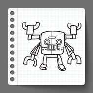 robot doodle N214