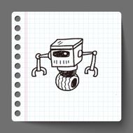 robot doodle N218