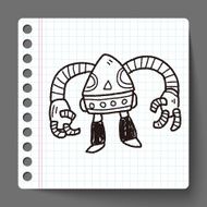 robot doodle N244