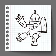 robot doodle N249
