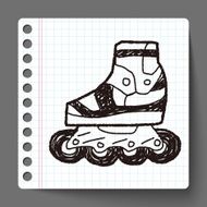 Roller skate doodle N4