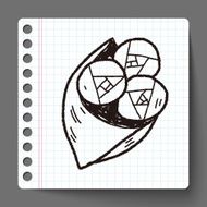rose flower doodle N6