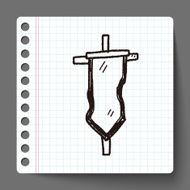 royal flag doodle
