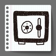 safety money box doodle drawing N3