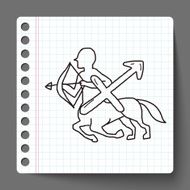 sagittariu Constellation doodle N4